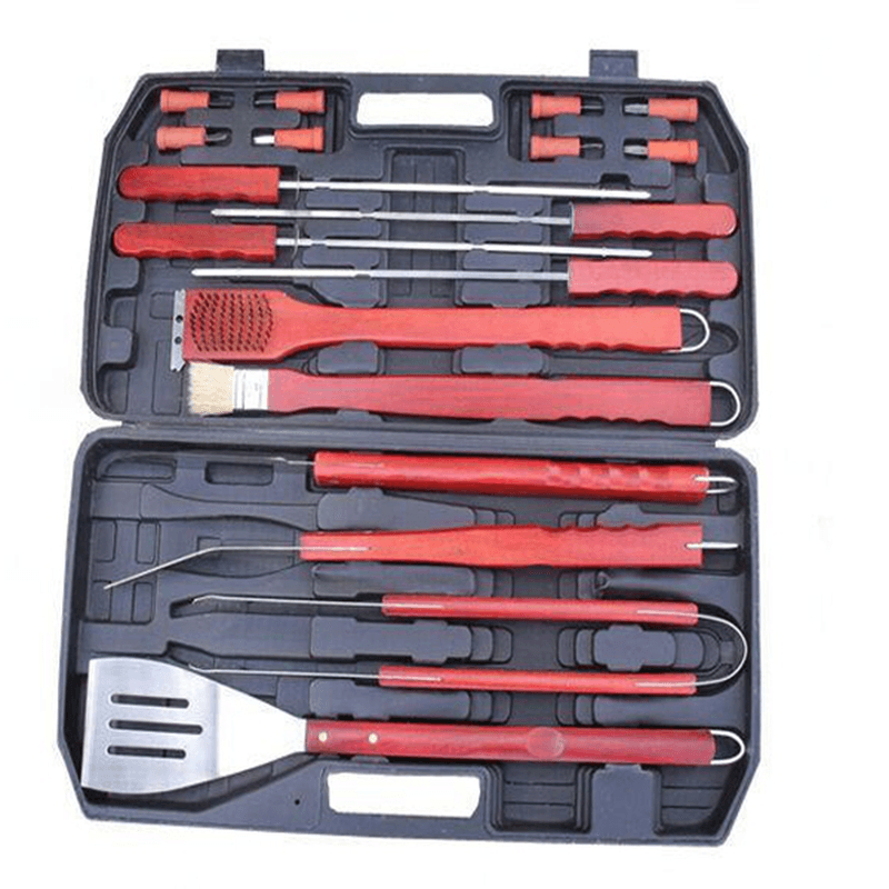 Portable BBQ Tool Setbbq Forks Brushes Spatula Outdoor Picnic Barbecue Kitchen Utensils - MRSLM