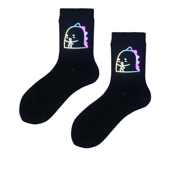 All Match Couple Socks Long Tube Reflective Socks - MRSLM