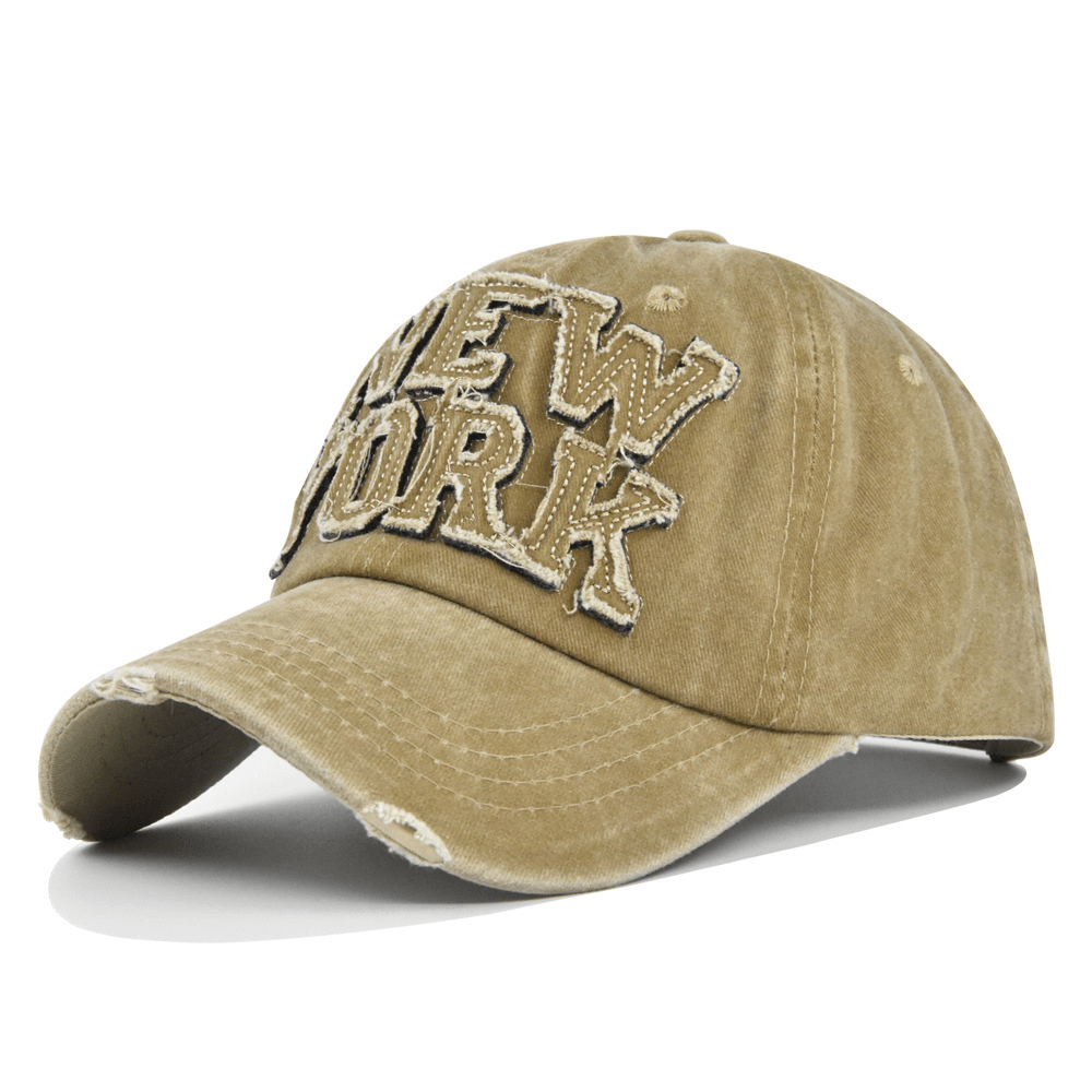 Peaked Cap Sun Hat Letter Curved Brim Hat - MRSLM