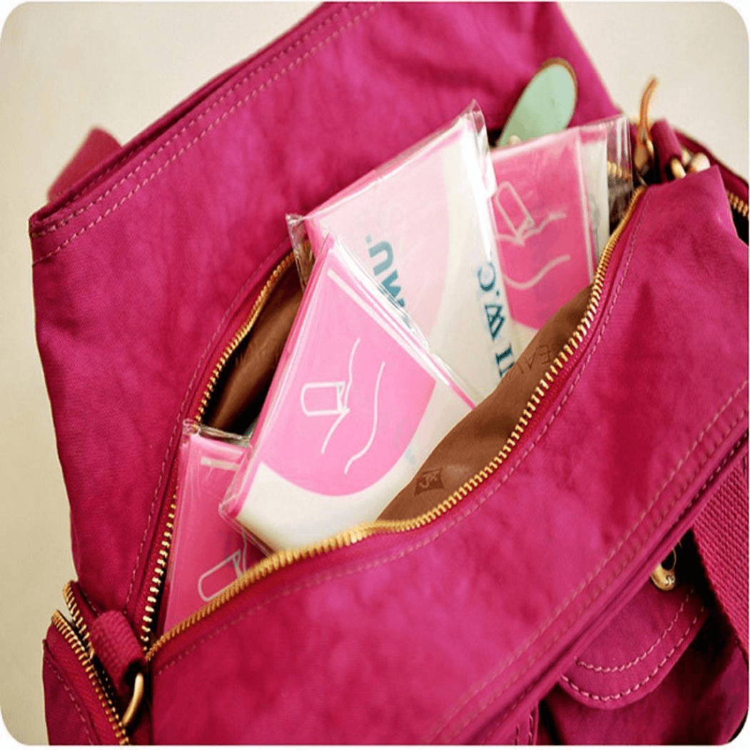4Pcs Pink Disposable 700CC Portable Urine Storage Bag Emergency Toilet Outdoor Travel for Unisex - MRSLM