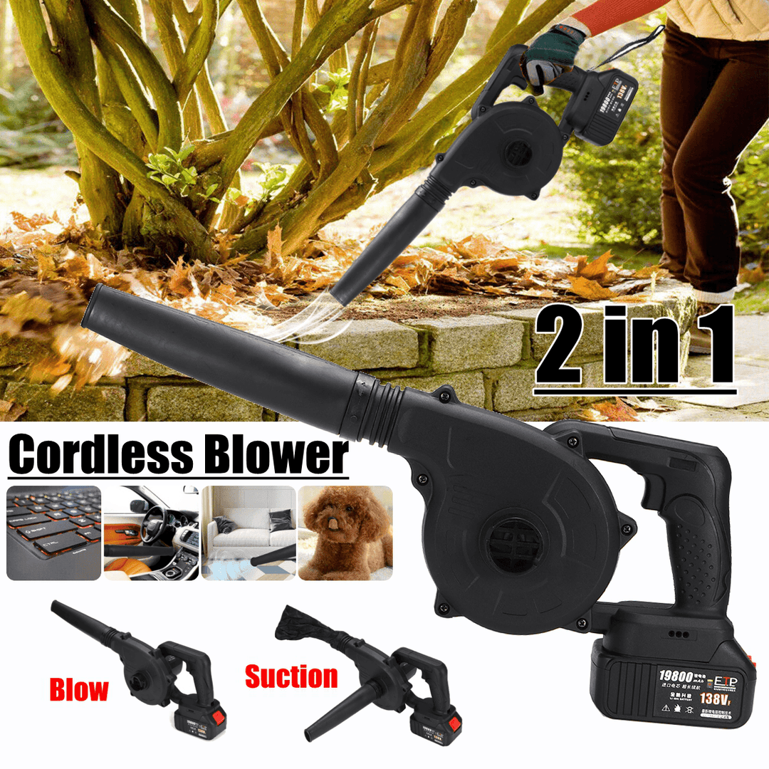 110V 2 in 1 Cordless Electric Blower Multifunctional for Home Car Cleaning - MRSLM