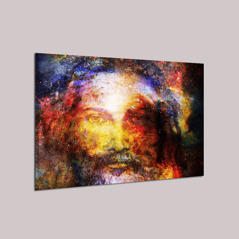 Miico Hand Painted Oil Paintings Jesus Portrait Wall Art for Home Decoration - MRSLM