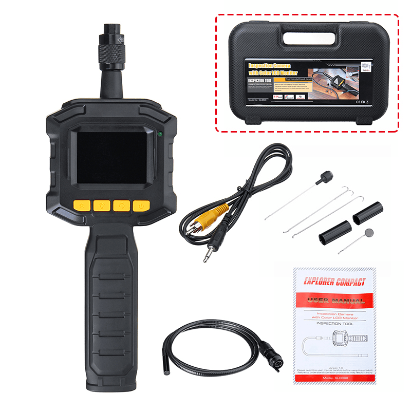 2.4" Handheld Industrial Borescope Inspection 8.0Mm Probe Waterproof Camera - MRSLM