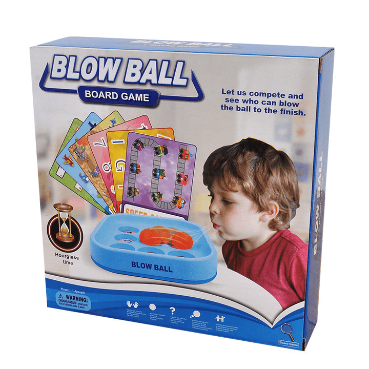Blow Ball Toys for Children Desk Toy Board Game Letter Number Chess Speed Contest Toys - MRSLM