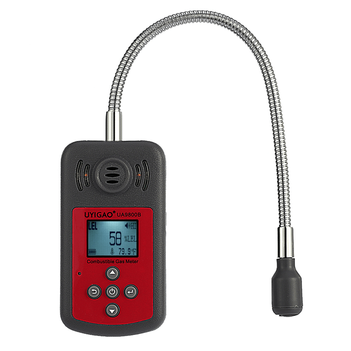 UYIGAO UA9800B LCD Digital Combustible Gas Detector Automotive Gas Leak Meter Location Determine Diagnostic-Tool with Sound Light Alarm - MRSLM