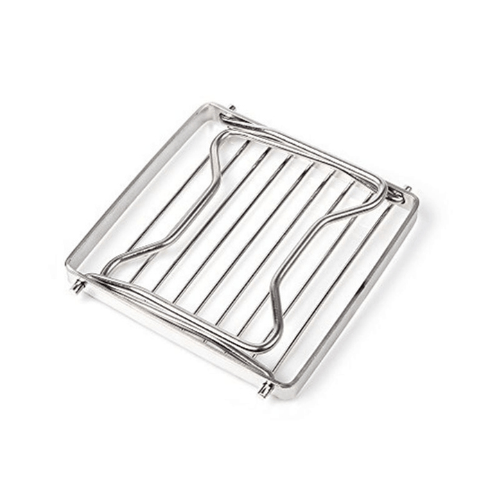 BBQ Grill Stainless Steel Grill Rack Barbecue Grill Portable Folding Mini Pocket BBQ Grill Barbecue Accessories - MRSLM