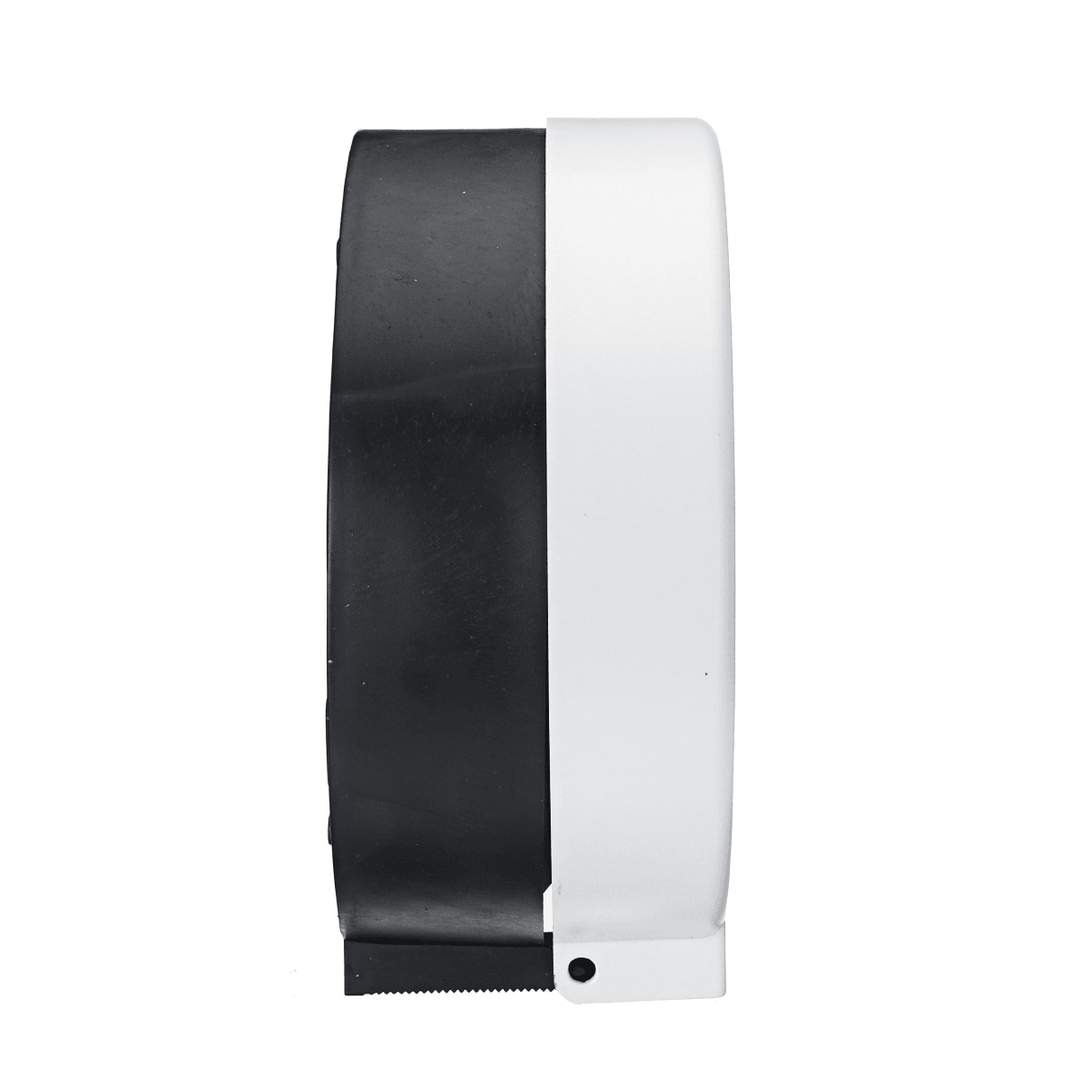 Black/White WALL MOUNTED Plastic Toilet Paper Shelf Holder Large Roll Lockable - MRSLM