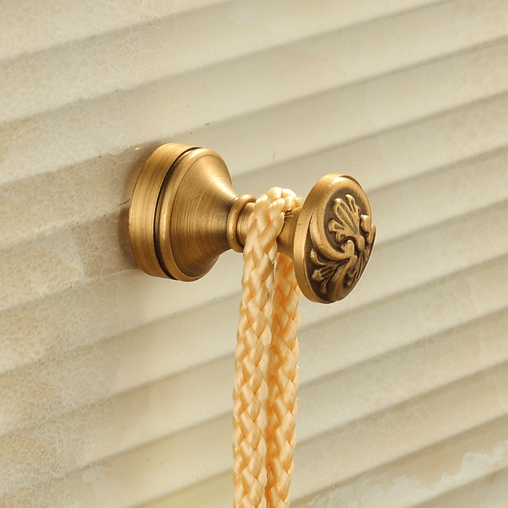 WANFAN MD-979 Home Bathroom Decorative Antique Wall Mounted Hook Single Hanging Hooks Towel Robe Hook - MRSLM