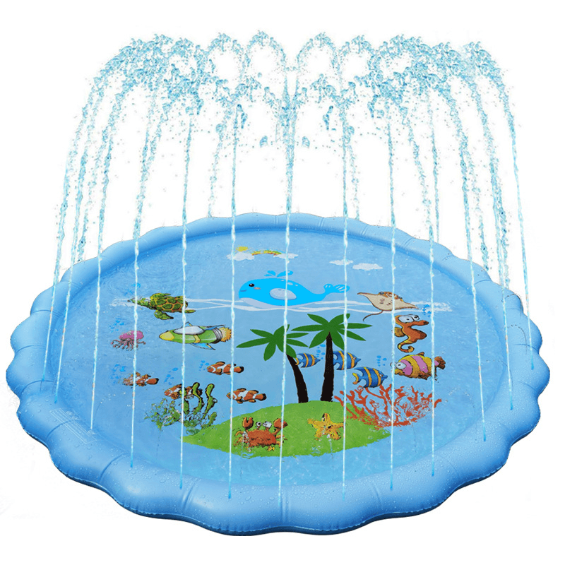 Outdoor 170Cm Spray Pad Garden Beach Pad Sprinkler Splash Play Water Swimming Air Mattress Game Kids Play - MRSLM