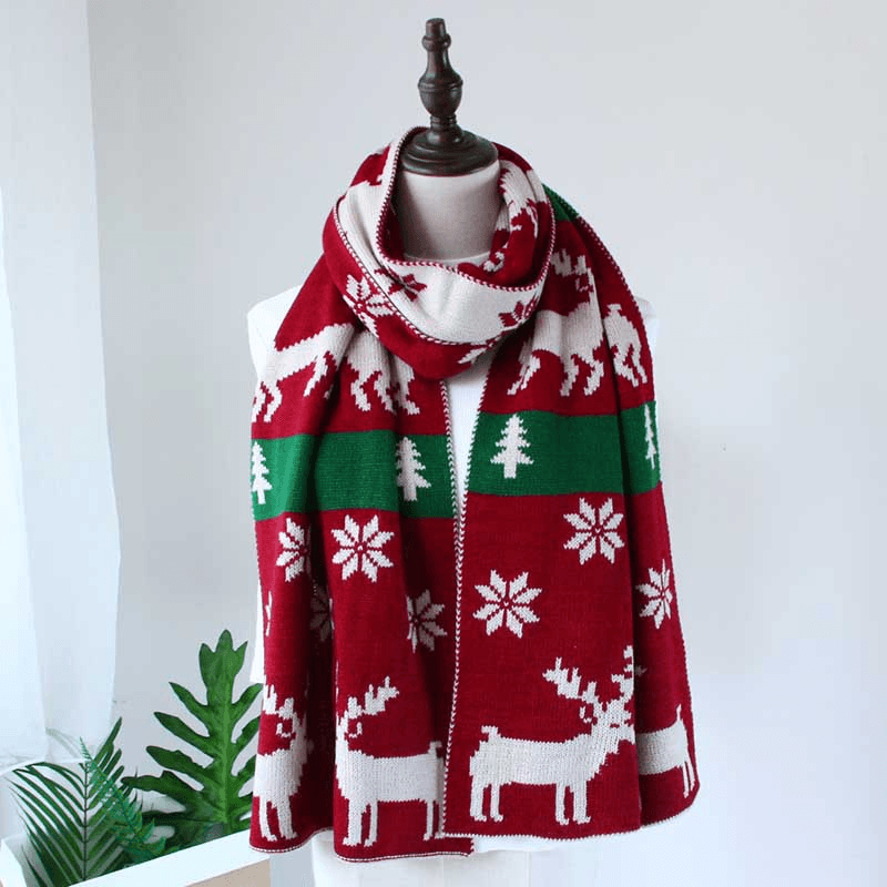 Cute Student Knit Woolen Scarf in Winter - MRSLM