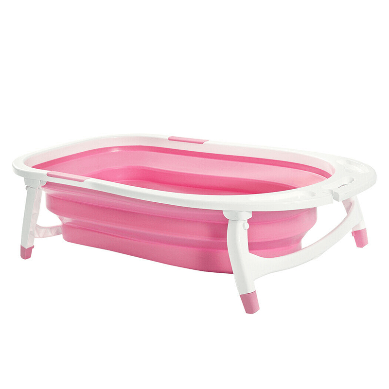 Portable Baby Bathtub 2.5KG Foldable Safety Bathing Shower-Pink/Blue/Green - MRSLM