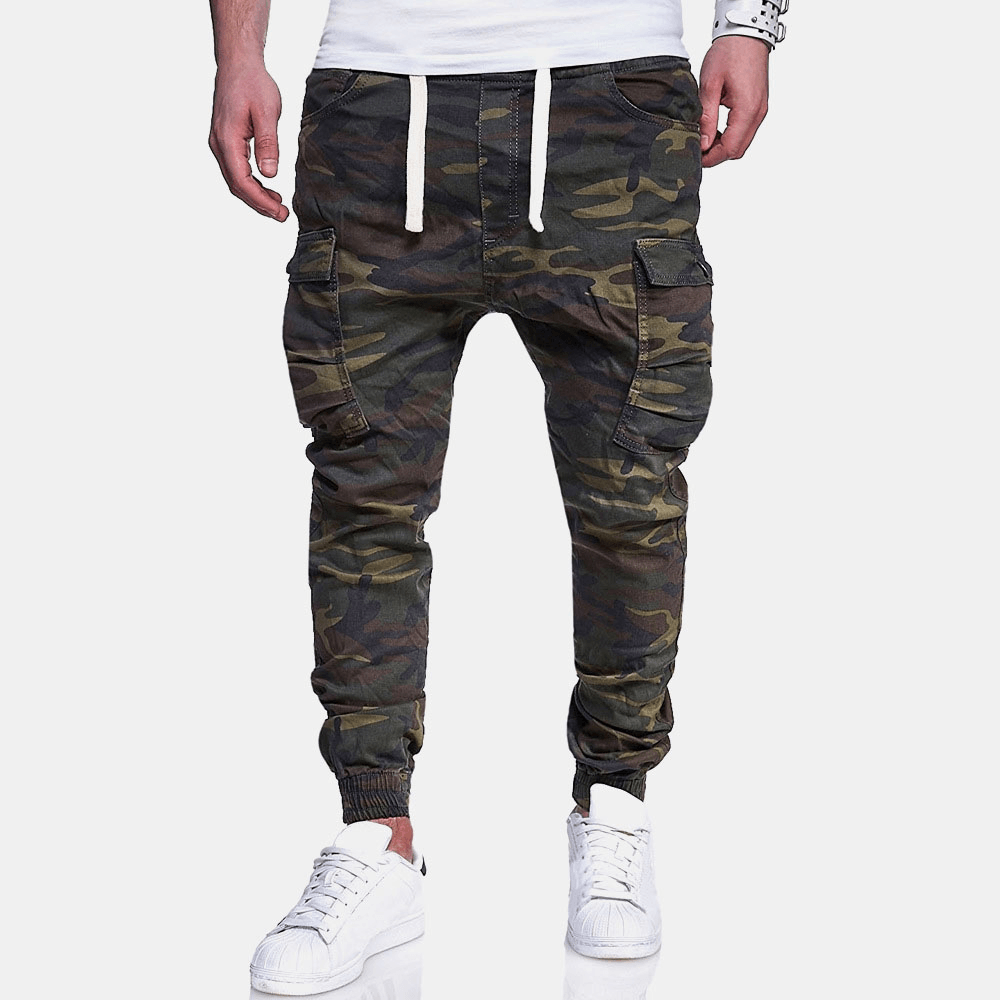Men Camouflage Printed Casual Pants Sweatpants - MRSLM