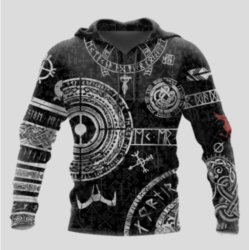 New Men'S 3D Digital Printing Pullover Hoodie Sweater - MRSLM