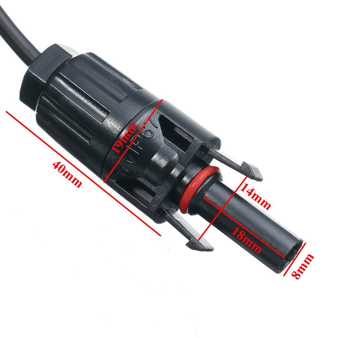 5 Meters MC4 Male Connectors Solar Panel Cable Extensions Wire for Caravan Boat - MRSLM