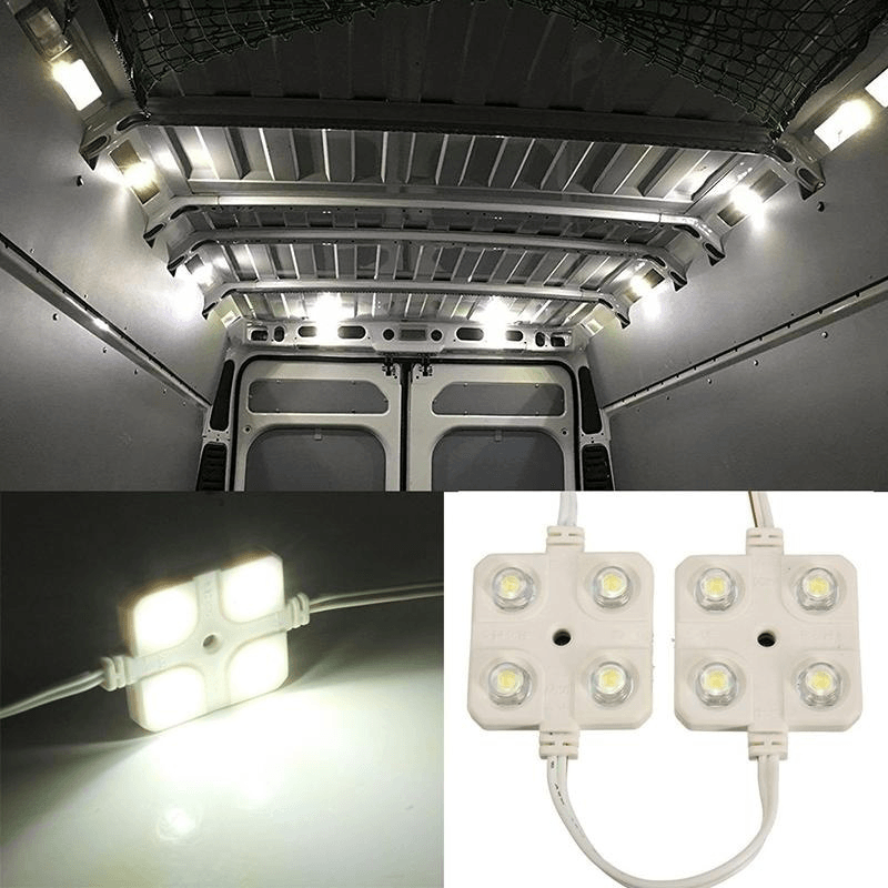4Led/Pcs Interior Lights Kit for Trailer Lorries Sprinter Ducato Transit Car Roof Light Kit Van Interior Ceiling Light - MRSLM