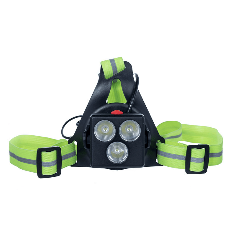 Ipree® 360LM XPG LED Camping Sports Night Running Light Chest Light Set USB Charging Safety Warning Lamp - MRSLM