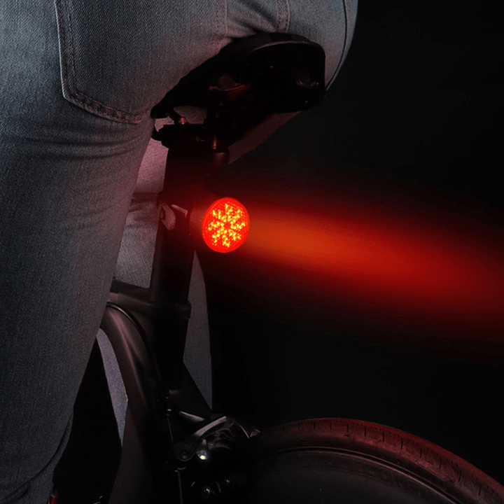 WEST BIKING 40LM IPX4 Waterproof COB Bike Tail Light 2 Modes USB Charging Warning Bike Light - MRSLM