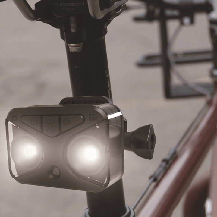 BIKIGHT 3Modes Light Built-In Battery Bicycle Tail Light Camera Record Waterproof Bicycle Warning Lighting - MRSLM