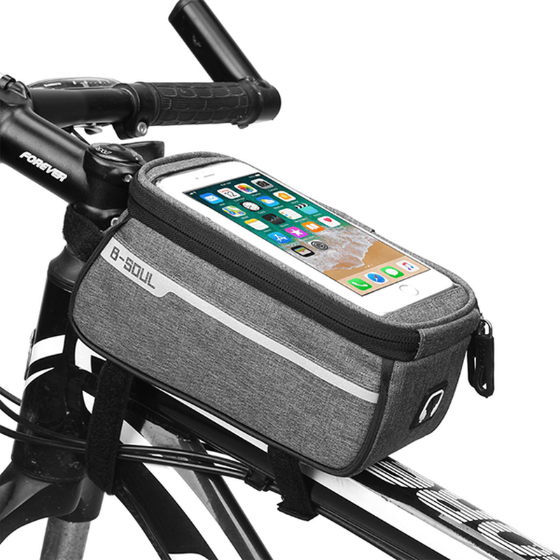Men and Women Oxfold Waterproof Touch Screen 6 Inch Phone Bag Bicycle Riding Bag - MRSLM