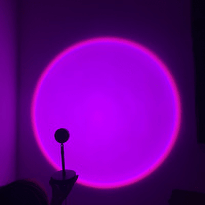 Sunset Projection Lamp Romantic Sunset Lamp Projector Atmosphere Night Light Rainbow Projector Lamp USB Floor Stand Modern Table Lamp for for Party Movie Cinema Theme Bedroom Decor - MRSLM