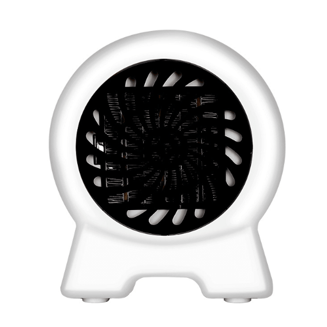 500W Mini Space Fan Heater Portable Electric Wall-Outlet Heated Fan Furnace Warmer - MRSLM