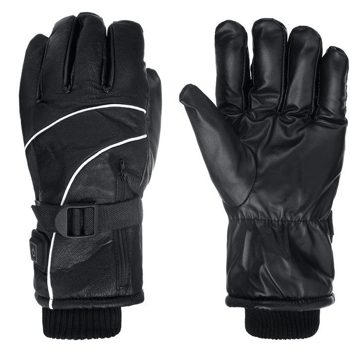 3.7V 2600/4000Mah Electrically Heated Gloves Waterproof Windproof Motorcycle Winter Warmer Outdoor Thermal Equipment - MRSLM