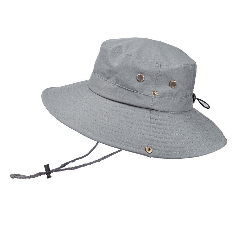 Men Women Summer Visor Bucket Hat Fisherman Hat Outdoor Climbing Breathable Sunscreen Cap - MRSLM