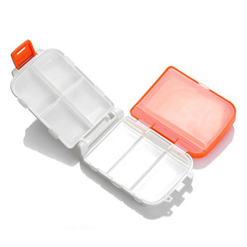 Honana HN-PB011 Portable 8 Compartments Pill Case Foldable 3 Layers Pill Organizer Medicine Box - MRSLM