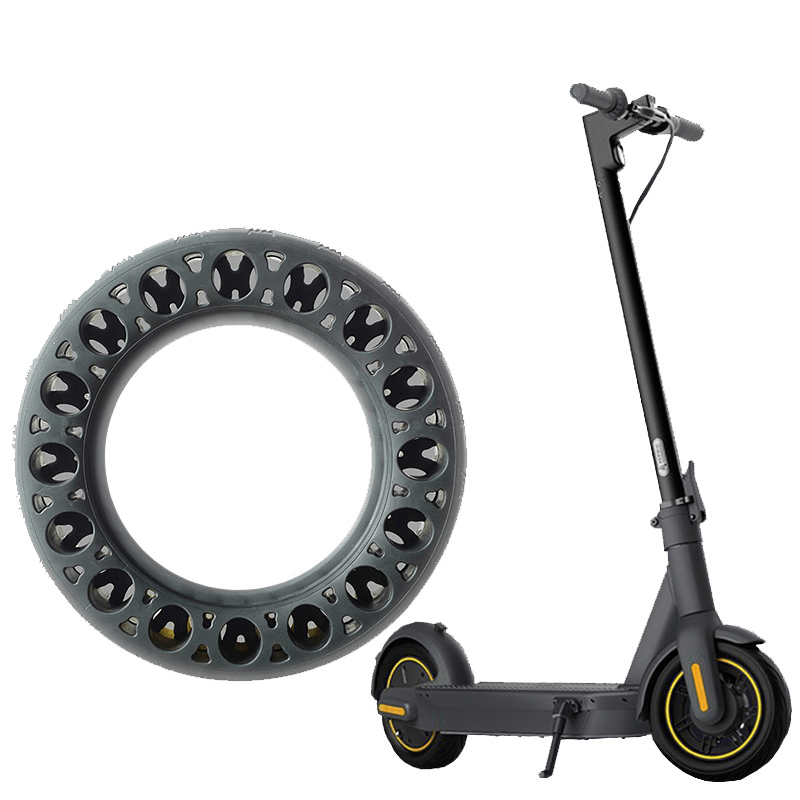 10 Inches Non-Pneumatic Damping Rubber Tire for Ninebot MAX G30 Electric Scooter Accessories Solid Hollow Tires Shock Absorber - MRSLM