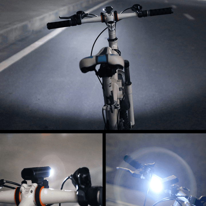XANES® 3Xt6 Rechargeable Bike Light Super Bright IPX6 Waterproof LED Bicycle Headlight 5 Modes Bike Front Light Cycling Fishing - MRSLM