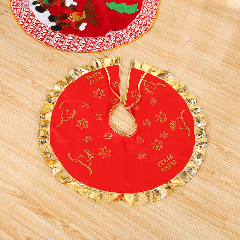 90CM Christmas Tree Decorations Carpet Party Ornament for Home Non-Woven Xmas - MRSLM