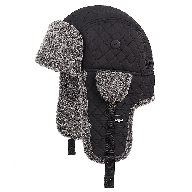 warm check pattern hat - MRSLM