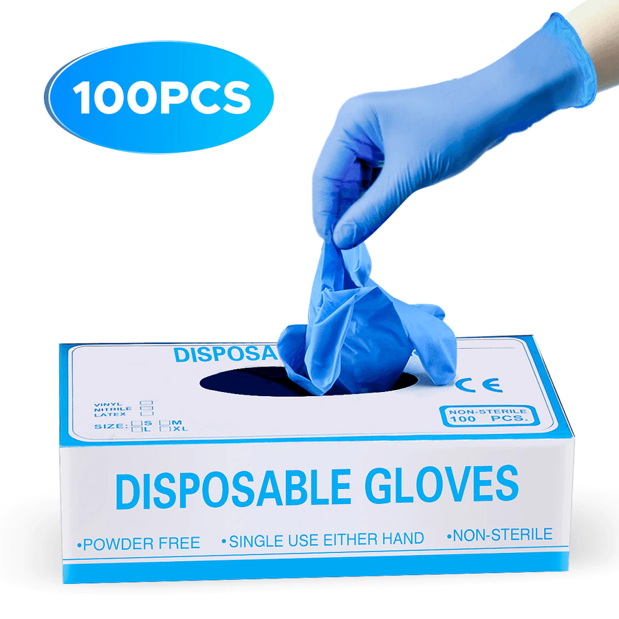 Ipree® 100 Pcs Disposable Camping Picnic PVC Gloves Prevent Dust Waterproof Oil-Proof Anti-Fouling Glove - MRSLM