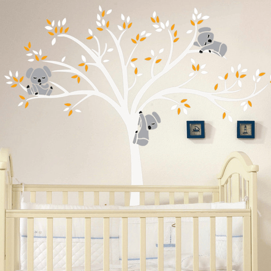 Removable Mural Koala Tree Wall Sticker Kids Decals Home Room Nursery - MRSLM