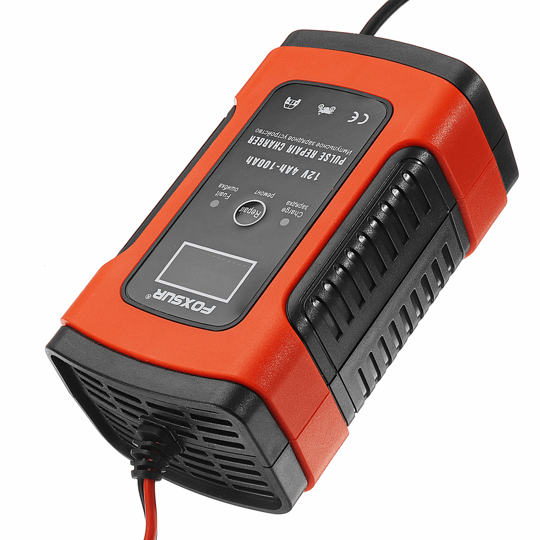 110-220V Intelligent Battery Charger 12V 5A Pulse Repair Battery Charging with LCD Display - MRSLM