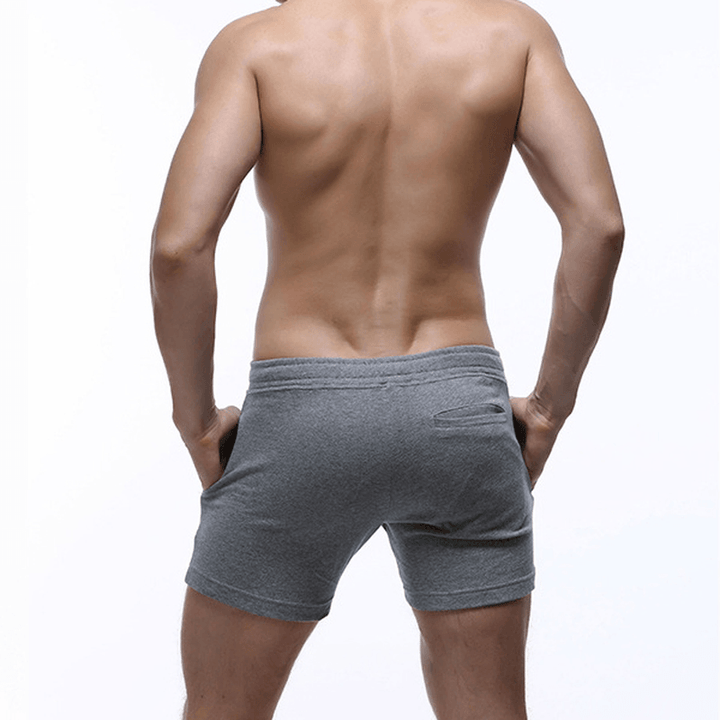 Mens Pockets Arrow Shorts Home Sleepwear Casual Boxers - MRSLM
