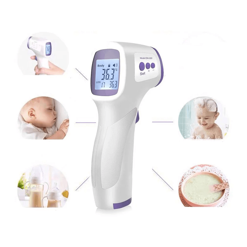 JL-2688 Home Non Contact Forehead Infrared Digital Thermometer °C / °F LCD Body Thermometer Baby Temperature Measurement Tool - MRSLM