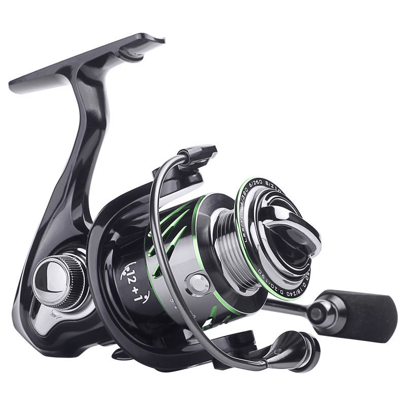 LINNHUE 5.2:1 Speed Ratio 9+1 Bearings All Metal Fishing Reel CNC Alloy Line Cups Micro Casting Type Spinning Reel Sea Fishing Freshwater Fishing Reel - MRSLM