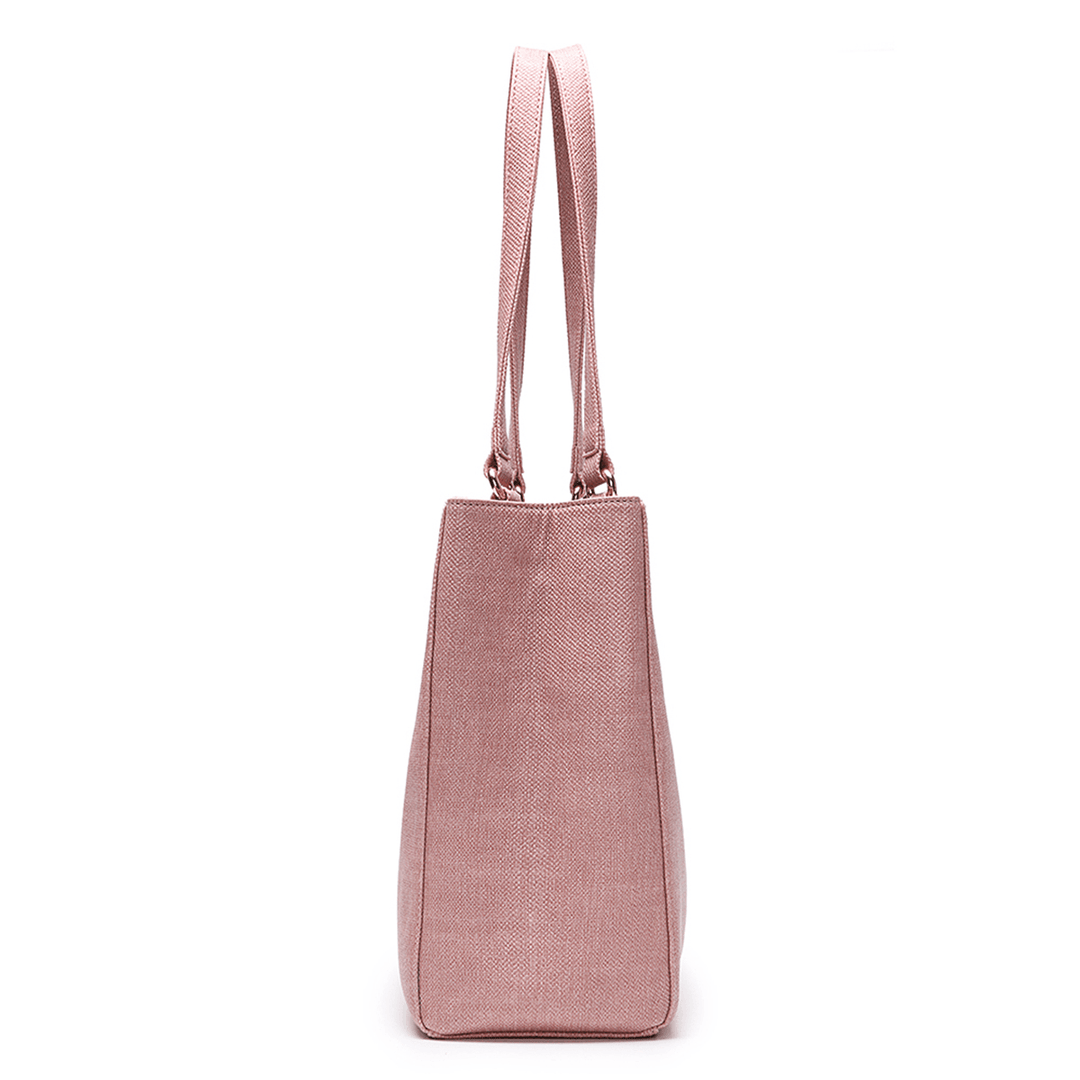 Women Pure Color Solid Multifunction Detachable Bottle Bag Shopping Shoulder Bag Handbag - MRSLM