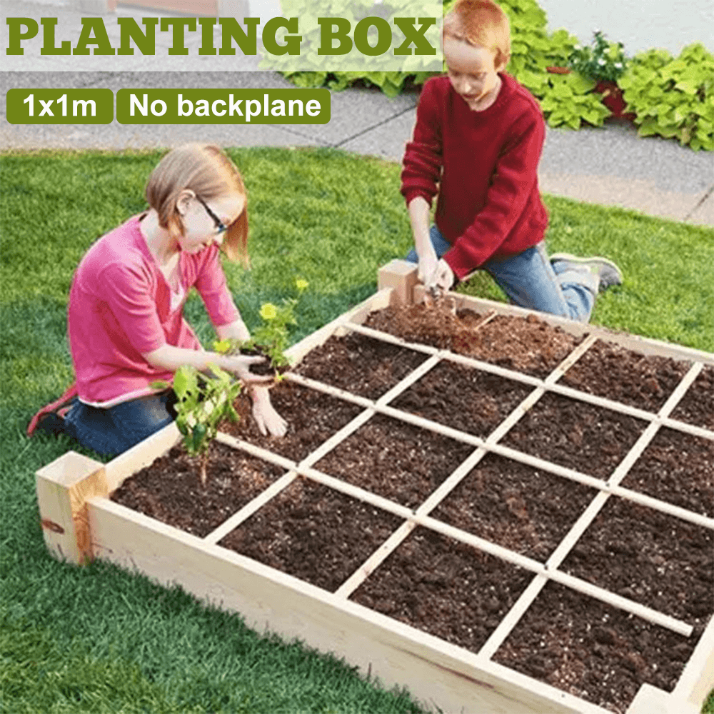 Belham Living 4 X 8 Ft. Raised Garden Bed with Grow Grid Planting Grow Box - MRSLM