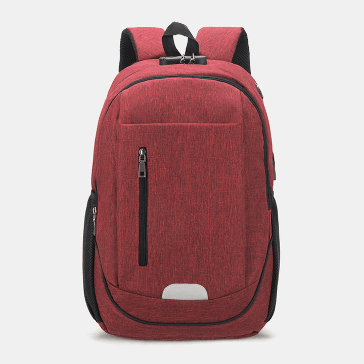 Fashion Large Capacity Waterproof Backpack Travel Bag School Bag with USB Charging Port - MRSLM