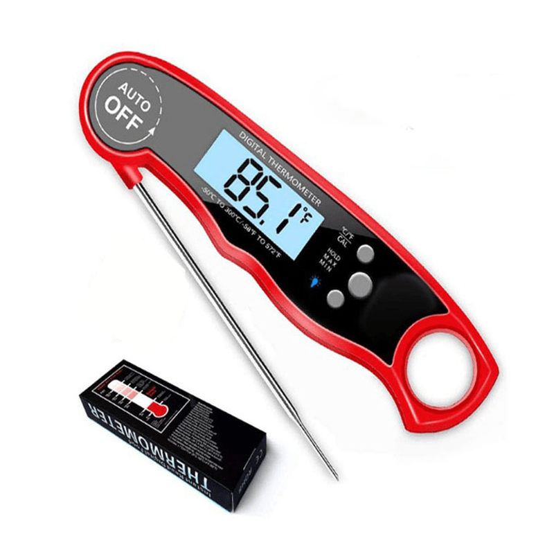 3-4S Quick Response Digital Electronic Thermometer with Waterproof Probe Food Thermometer for BBQ Grill Kitchen Cooking - MRSLM