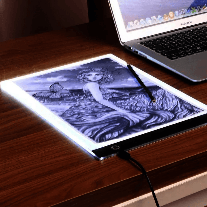 A3/A4/A5 USB Dimmable LED Drawing Copy Pad Tablet Diamond Painting Board Art Copy Pad Writing Sketching Tracing LED Light Pad - MRSLM