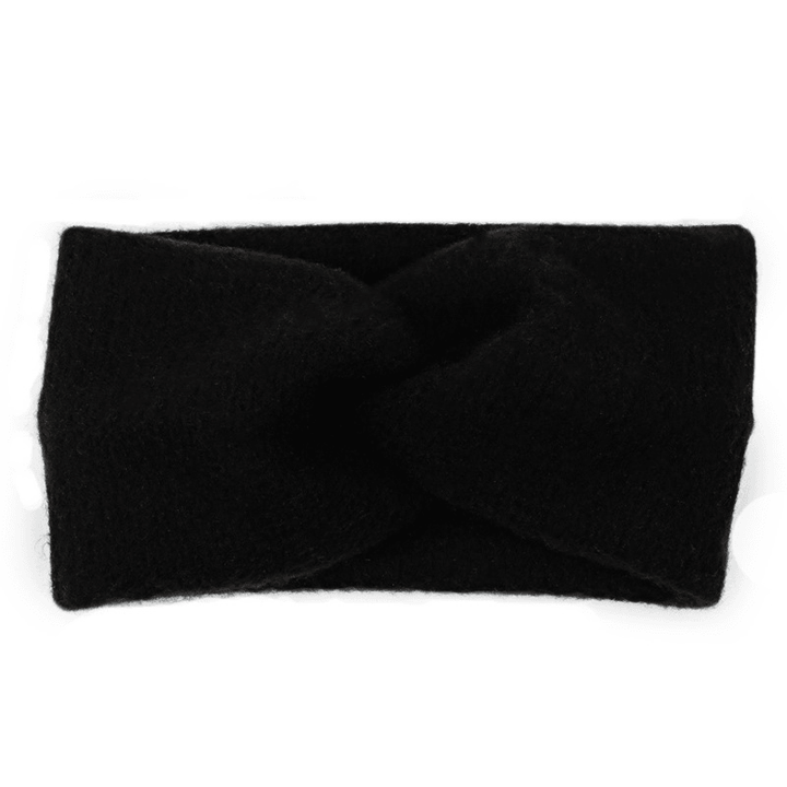 Simple and Versatile Wide-Sided Cross Woven Knitted Headband - MRSLM