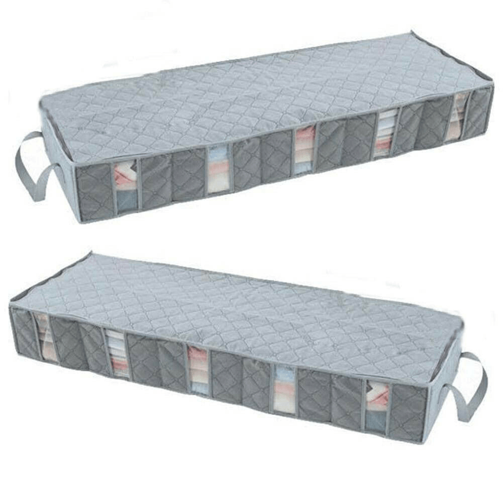 53L under Bed Storage Bag Bedding Clothes Organizer Home Underbed Space Saving - MRSLM