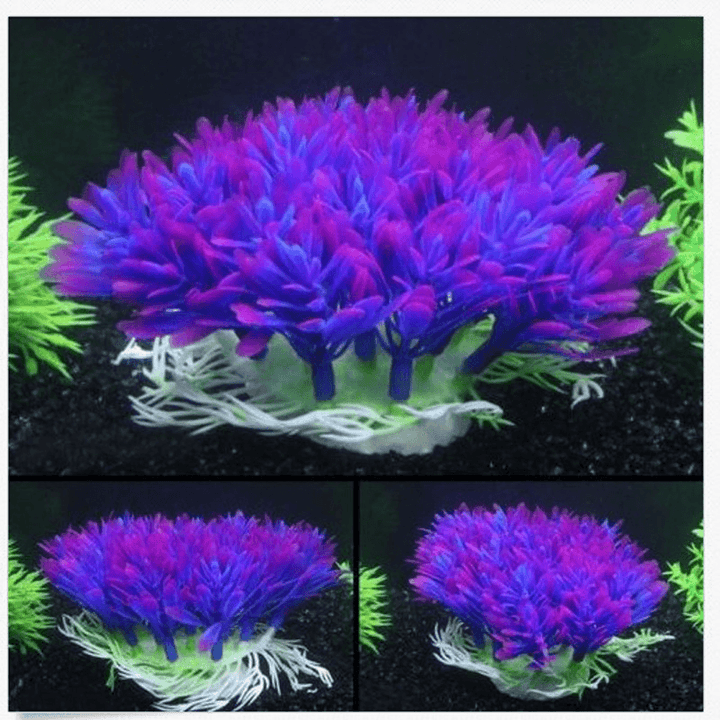 Artificial Plastic Plant Water Grass Fish Tank Aquarium Ornament Decorations New - MRSLM