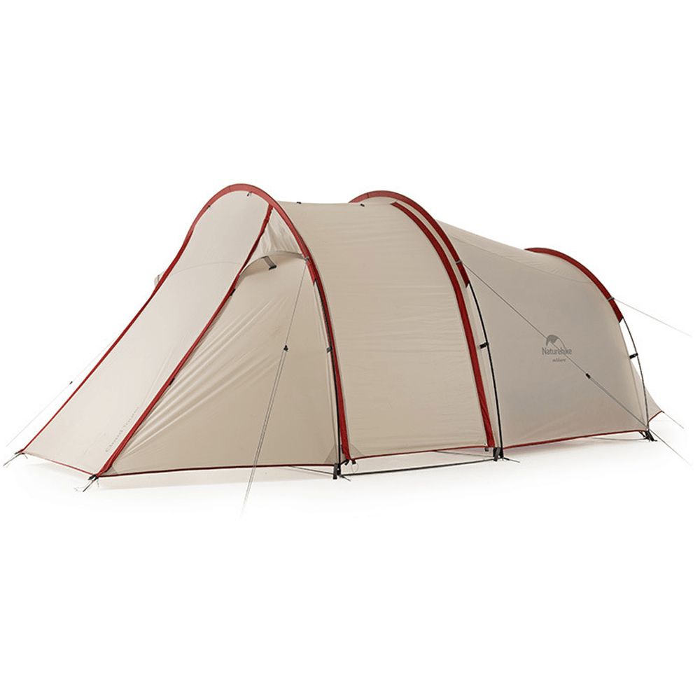 Naturehike Double Person Camping Tent Waterproof Family Tent Motorcycle Self-Driving Tent Travel Sunshade Windproof Canopy - MRSLM