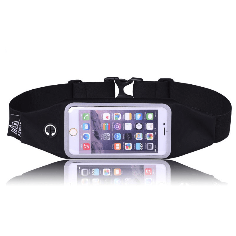 AONIJIE Sports Waist Belt Bag Pack 4.7/5.5 Inch Touch Screen Phone Case Holder Marathon Running - MRSLM