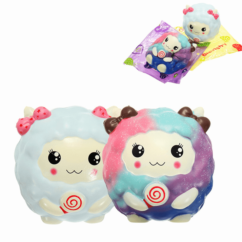 Squishy Sheep Lamb 12Cm Cute Slow Rising Original Packaging Random Face Collection Gift Decor Toy - MRSLM