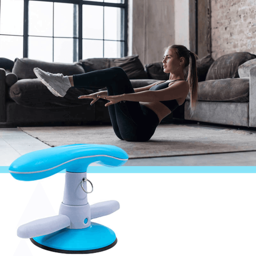 Sit-Up Aid Device Adjustable 2 Modes Sucker Presser Foot Curling-Up Equipment Abdominal Training Fitness Home Gym - MRSLM